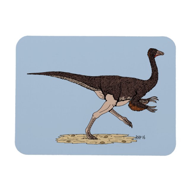 Íman Dinossauro Cretáceo Ornithomimus (Horizontal)