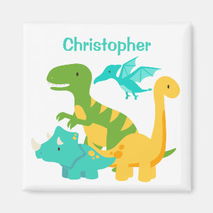 Íman Dinossauro das Crianças Bonitas Personalizado