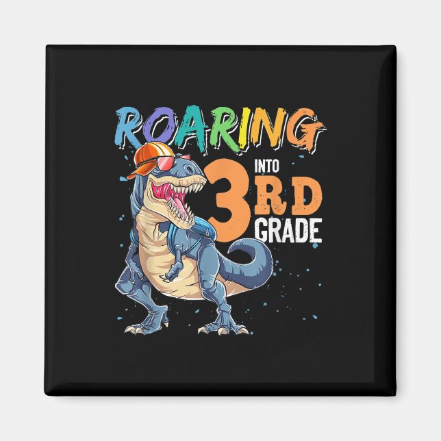 Íman Dinossauro De Volta à Escola Estou Pronto Para Dom (Frente)