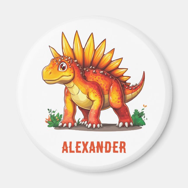 Íman Dinossauro do Stegossauro (Frente)