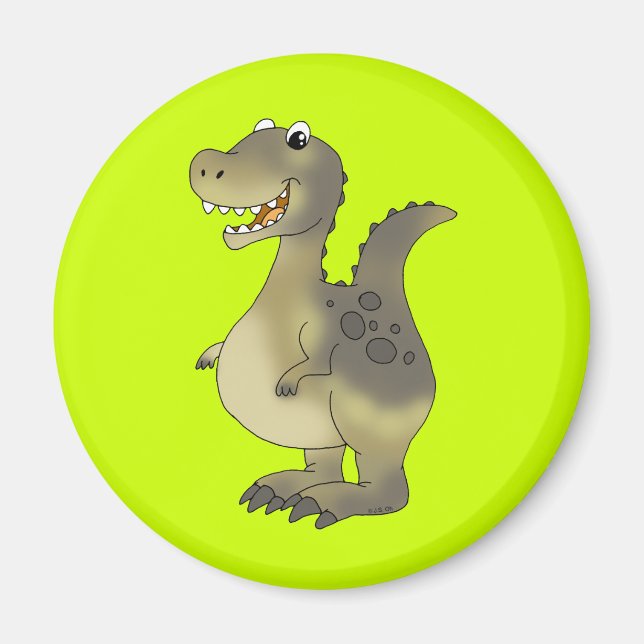 Íman Dinossauro engraçado (Frente)