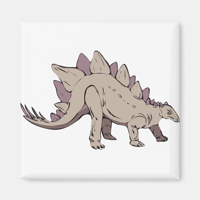 Íman dinossauro estegossauro antigo (Frente)