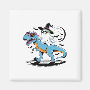 Íman Dinossauro Gótico T Rex E Fantasma Para O Hallowee