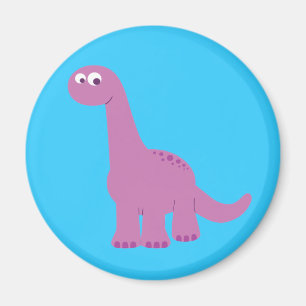 Íman Dinossauro roxo do Brontosaurus