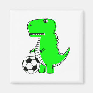 Íman Dinossauro Verde Adora Futebol