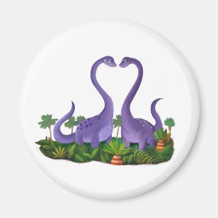 Íman Dinossauros bonitos e românticos