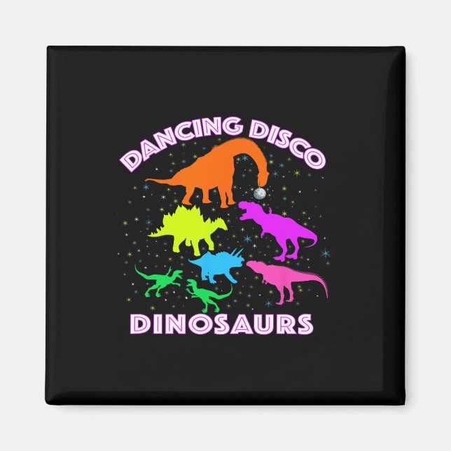 Íman Dinossauros Dançando Disco Provam Ser Professor In (Frente)