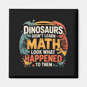 Íman Dinossauros Não Aprenderam Matemática Design Diver