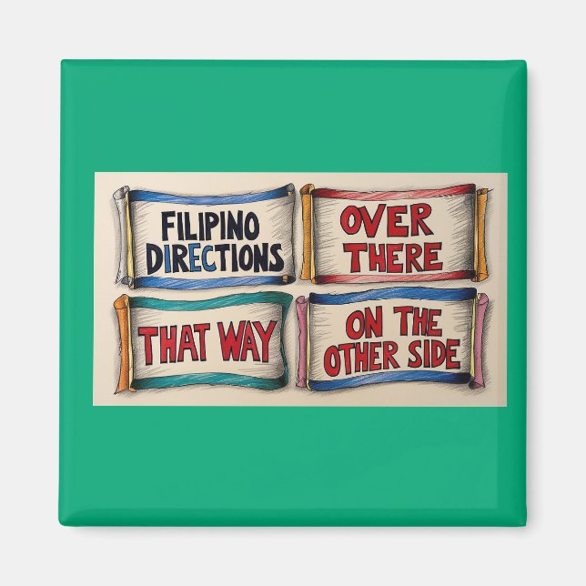 Íman Direções da rua Filipino (Frente)