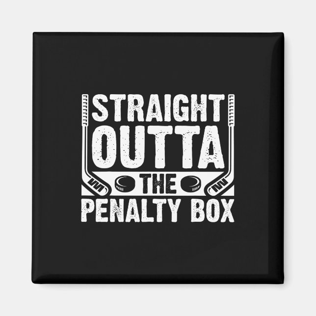 Íman Direto da Caixa de Penalidade Funny Pl de Hóquei n (Frente)