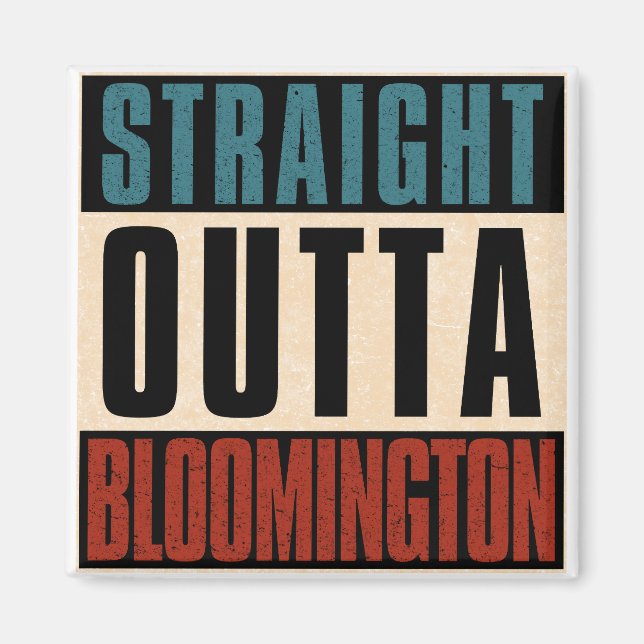 Íman Direto de Bloomington Indiana IN (Frente)