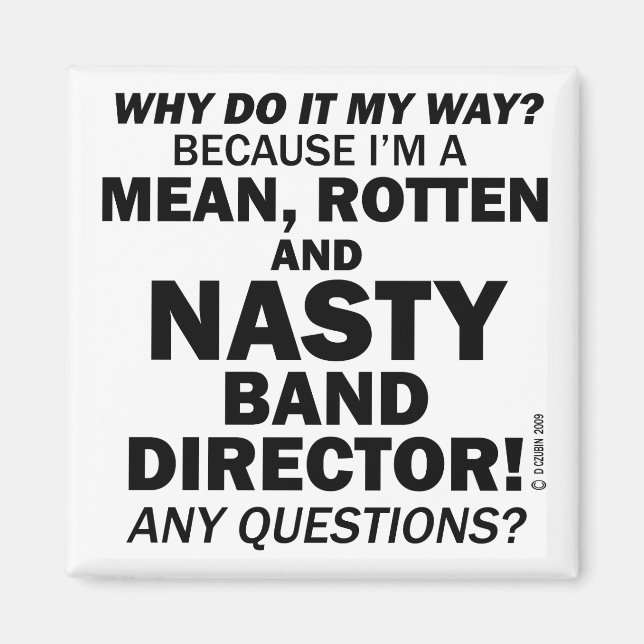 Íman Diretor de Banda desagradável (Frente)