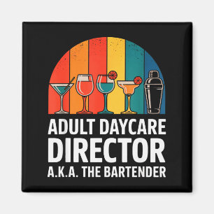 Íman Diretor de Creche de Adultos Engraçado Aka O Barma