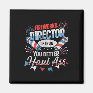 Íman Diretor de Fogos de Artifício Engraçado 4 de Julho