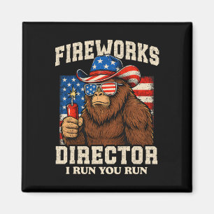 Íman Diretor de Fogos de Artifício Engraçado Pé Grande 