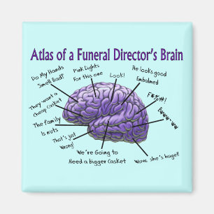 Íman Diretor Funerário/Mortican Funny Brain Design