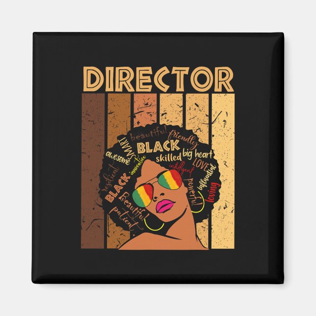 Íman Diretor Mulheres Afro Afro-Americanas História Neg (Frente)
