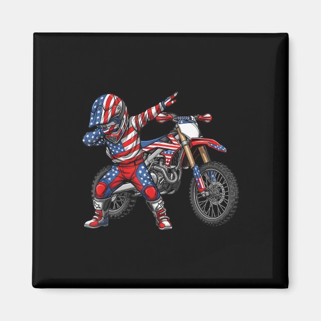Íman Dirt Bike Art Rider Motocross Motorcycle Dirtbike (Frente)