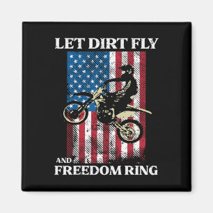 Íman Dirt Bike Motocross America Biker Men Wome