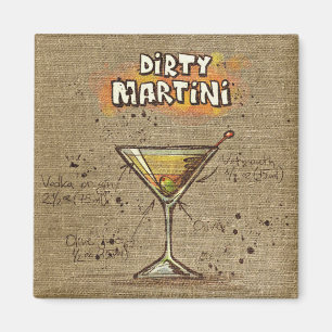 Íman Dirty Martini - Recipiente do Bar