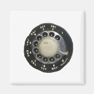 Íman Discagem de Telefone Rotativo Antigo