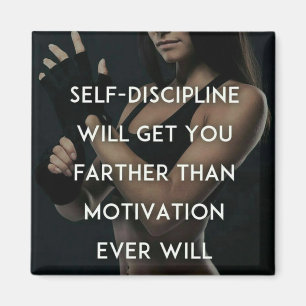 Íman Disciplina contra a motivação - inspiração do Gym