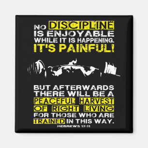 Íman DISCIPLINE - Motivação de Workout ao Quadrado