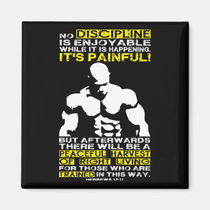 Íman DISCIPLINE - Motivação de Workout de Construção de