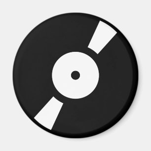Íman disco de vinil retrô