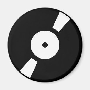 Íman disco de vinil retrô