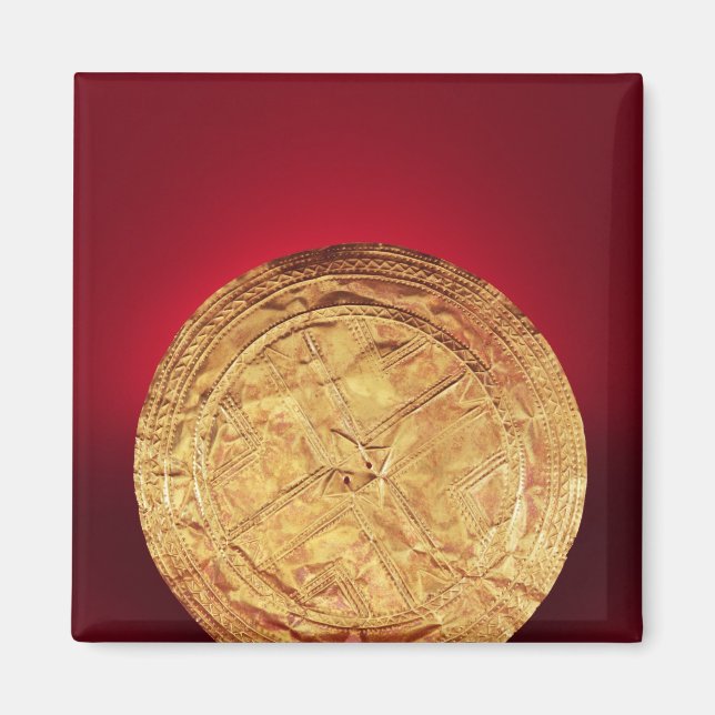 Íman Disco possivelmente usado como broche, de Tedavnet (Frente)