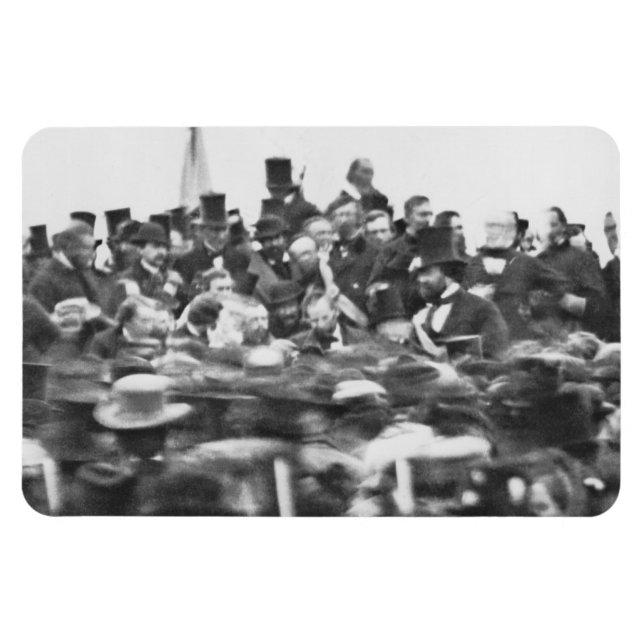 Íman Discurso de Gettysburg Presidente Abraham Lincoln (Horizontal)