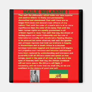 Íman Discurso famoso da guerra de Haile Selassie a UN