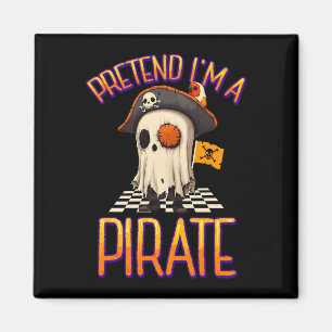Íman Disfarce de fantasma pirata engraçado para homens
