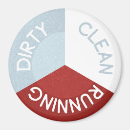 Íman Dishwasher Reversible Magnet Clean Dirty Runty em