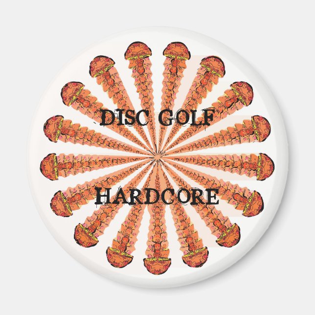 ÍMAN DISK GOLF HARDCORE (Frente)