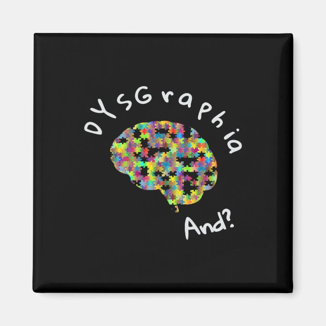 Íman Dislexia Sensibilização Disgrafia Dose de Aprendiz (Frente)