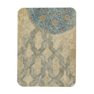 Íman Disposição Floral Decorativa De Tapeçaria De Pr