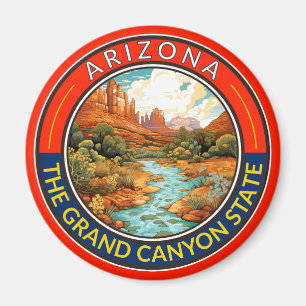 Íman Distintivo de Arte de Viagem do Arizona