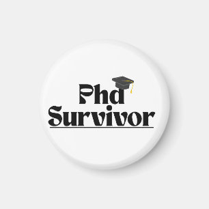 Íman Distintivo Engraçado de Graduação de PhD – Design 