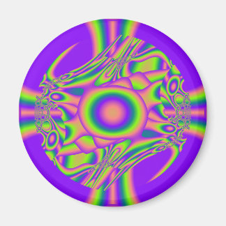 Íman Distorção Fractal Psicotrópico Verde Roxo