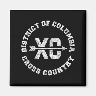 Íman Distrito de Columbia Cross Country Retro Distresse