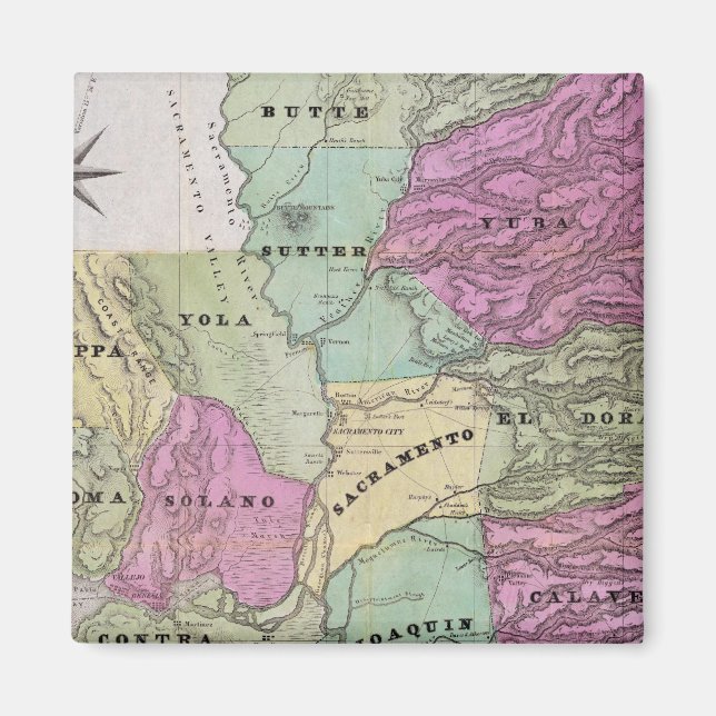 Íman Distrito de Mineração da Califórnia (Frente)