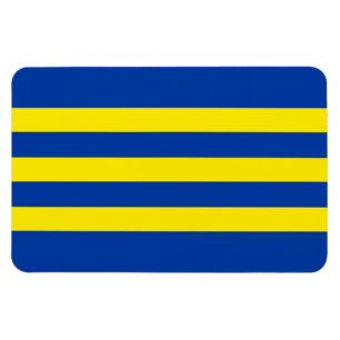 Íman distrito de Trnavsky região de bandeira azul amare