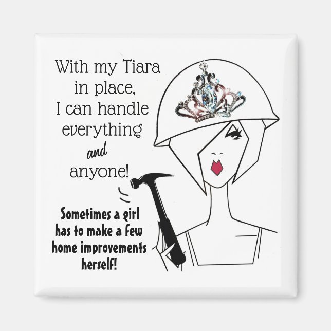 Íman "Diva com um Cinturão de ferramentas...melhorias n (Frente)