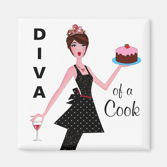 Íman "Diva de um Cook" (Frente)