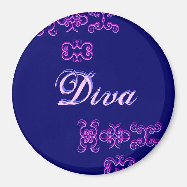 Íman Diva Designer Nome I Magnet (Frente)