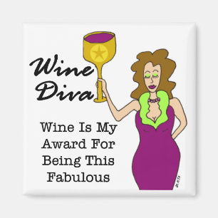 Íman Diva do vinho "fabulosa "