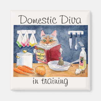 Íman Diva Doméstica em ímã de formação