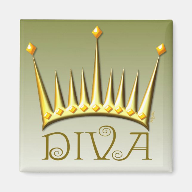 Íman diva em ouro AH2010 (Frente)